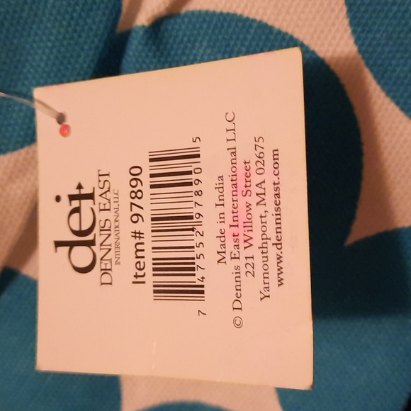 Embroidered Turquoise Blue Cotton Polk-A-Dot Chef Kitchen Apron Baker Chef Cook - Picture 6 of 6